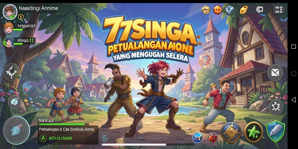 Tampilan gameplay <strong>77SINGA</strong> yang menakjubkan dengan karakter Anime yang kuat.
