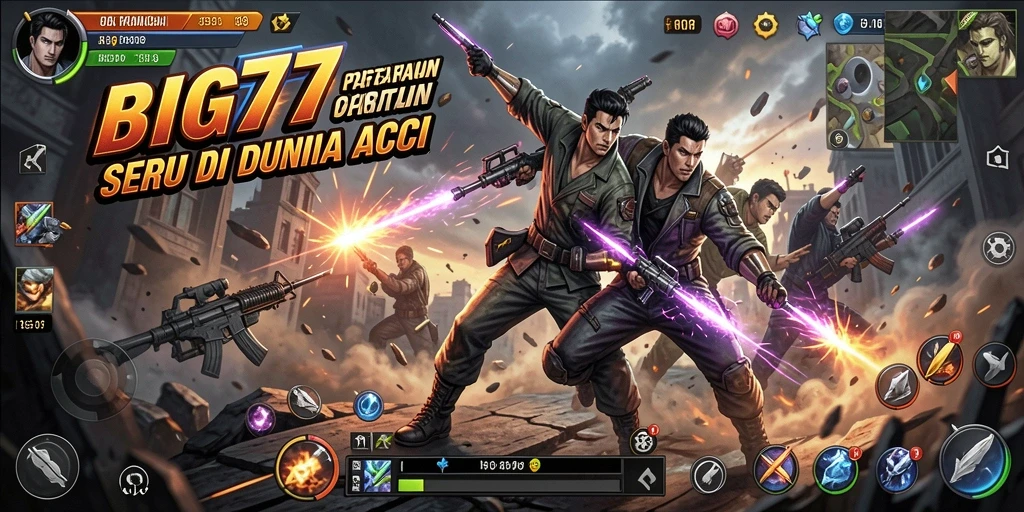 Gameplay seru dengan grafis menakjubkan di dalam BIG77.