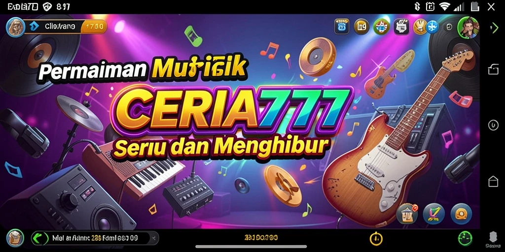 Tampilan gameplay CERIA777 yang penuh warna dan menarik.