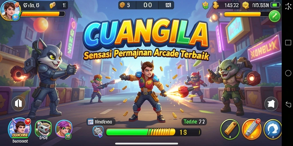 Tampilan menarik dari gameplay CUANGILA yang penuh aksi.