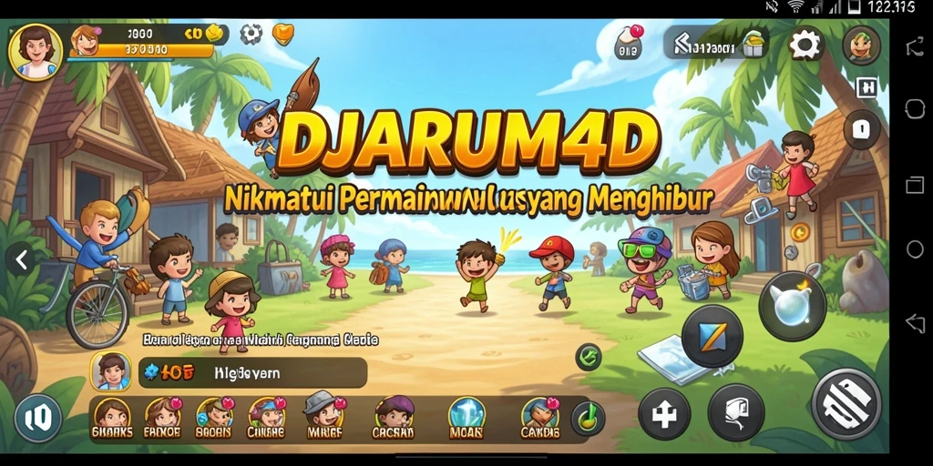 Tampilan screenshot dari gameplay DJARUM4D yang menghibur dan penuh warna.