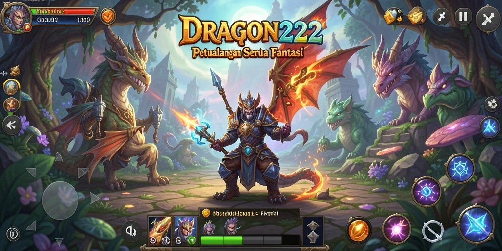 Tampilan gameplay seru DRAGON222 di dunia petualangan.