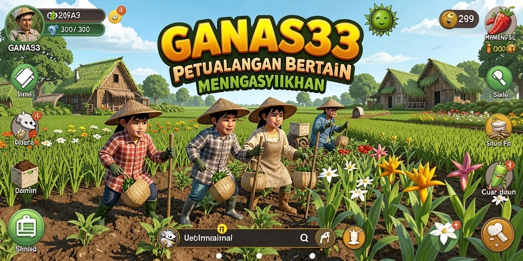 Tampilan gameplay Farming yang menawan di GANAS33.