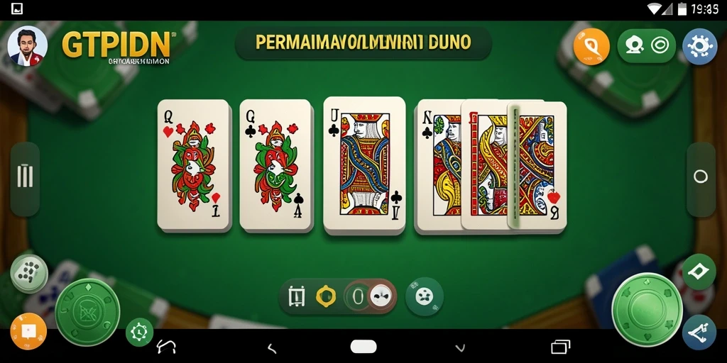 Tampilan gameplay menarik dari GTPIDN yang menyajikan permainan Domino.