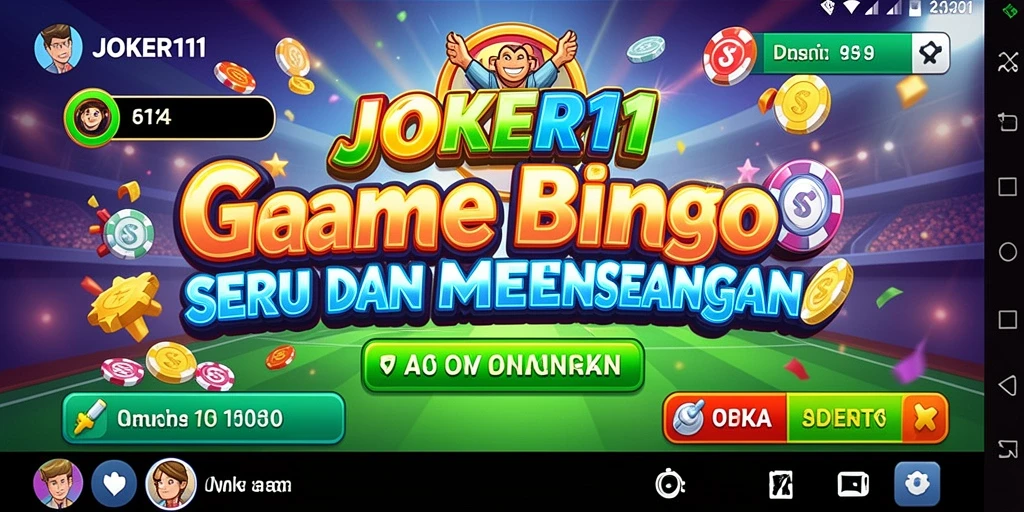 Screenshot JOKER11 menampilkan gameplay Bingo yang seru.
