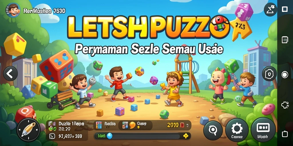 Tampilan gameplay LETSTHOR dengan level-level Puzzle yang menantang.