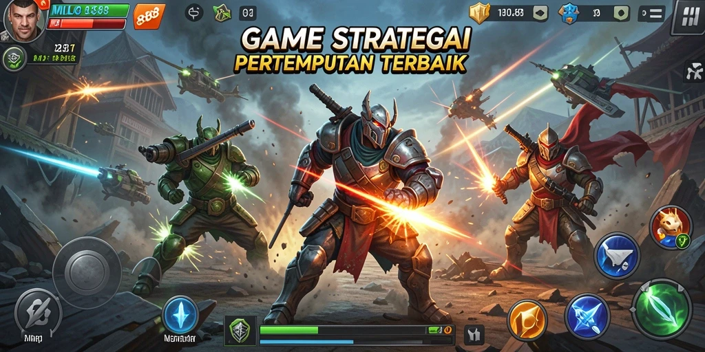 Tampilan gameplay MILO88 yang menunjukkan pertempuran mendebarkan.