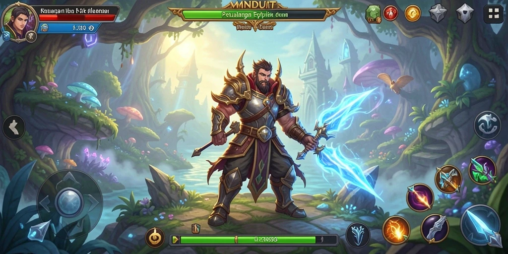 Tampilan gameplay RPG MNDUIT yang menegangkan dan seru.