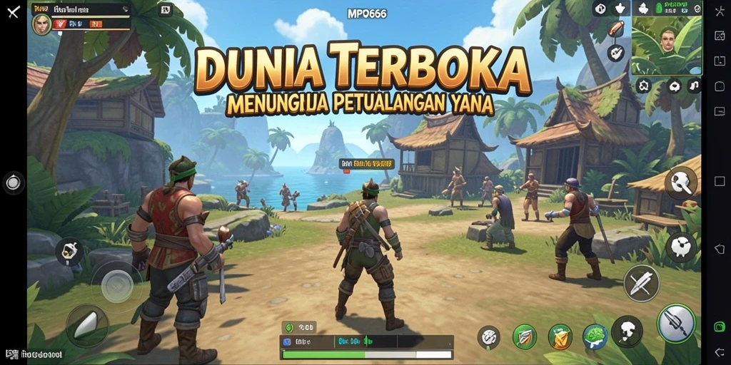 Tampilan gameplay seru di dunia terbuka MPO666.