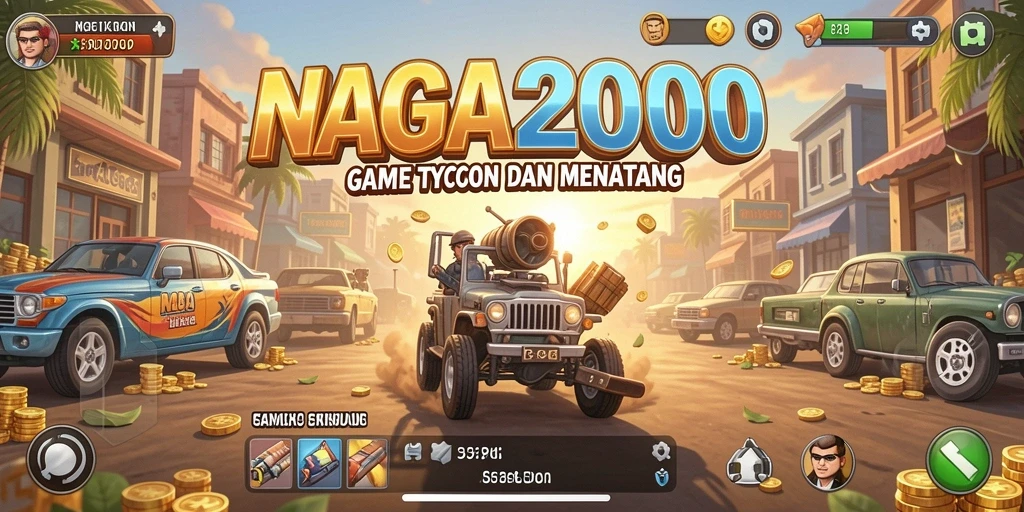 Screenshot gameplay NAGA2000 dengan tampilan bisnis yang menarik.