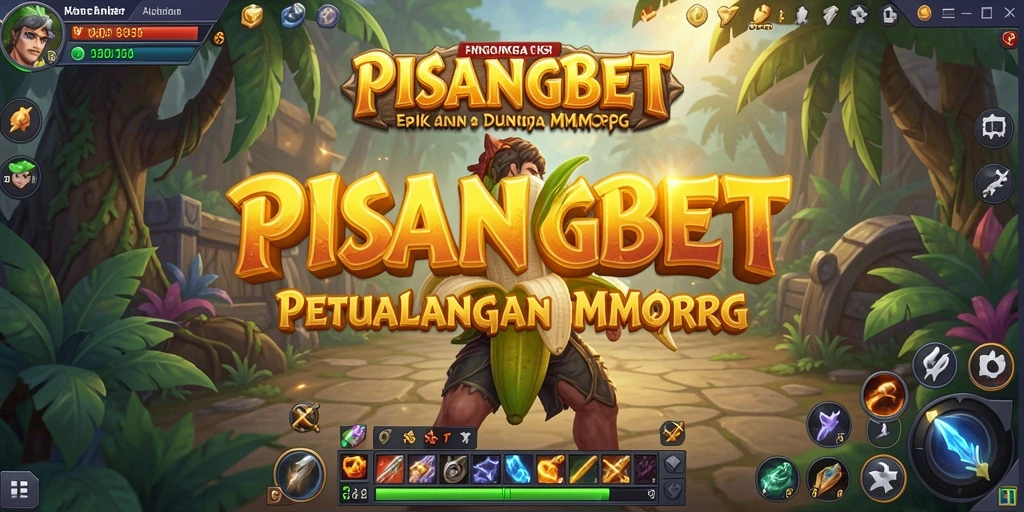 Gambaran gameplay PISANGBET menunjukkan pertempuran seru di dunia MMORPG.