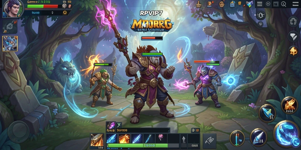 Screenshot gameplay menampilkan aksi seru dalam MMORPG.