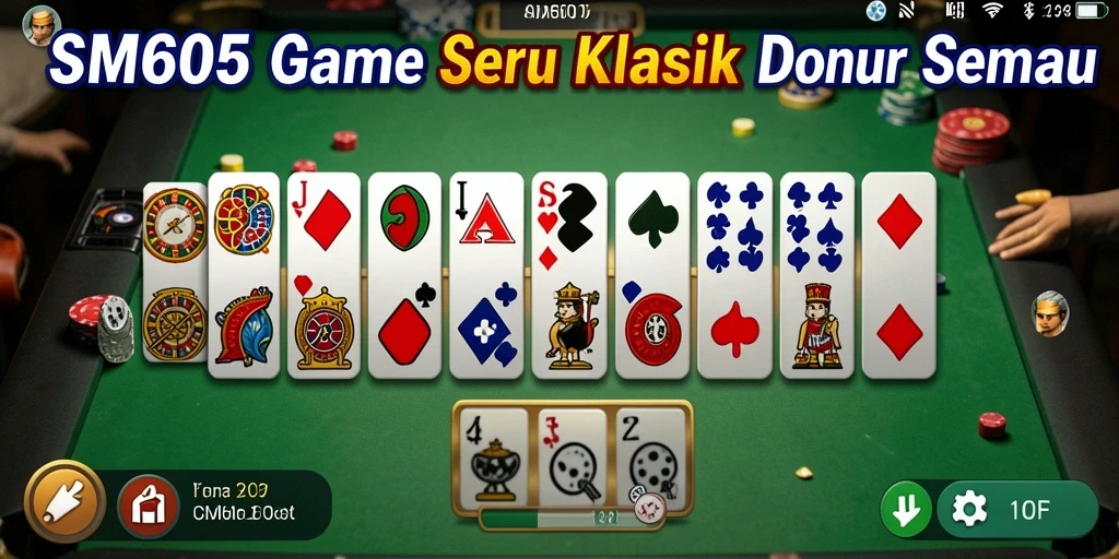 Tampilan menarik dari gameplay Domino di SM605.