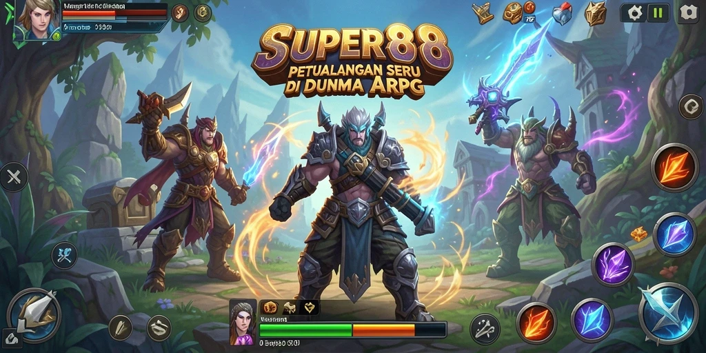 Tampilan gameplay SUPER88 dengan aksi seru dalam pertempuran ARPG.