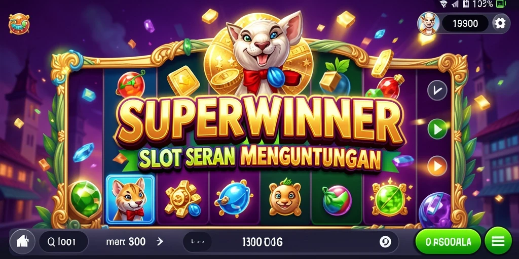 Tampilan menarik dari gameplay SUPERWINNER yang mendebarkan.
