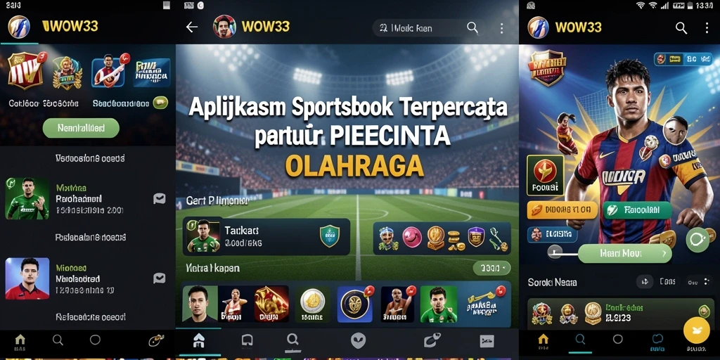 Tampilan utama WOW33 dengan berbagai opsi taruhan.